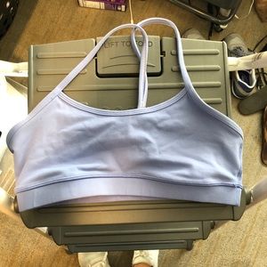 Purple sports bra